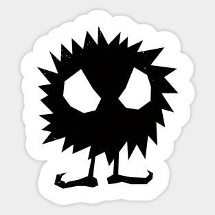 Fuzzy Devil Sticker